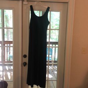 A Columbia solid black maxi dress